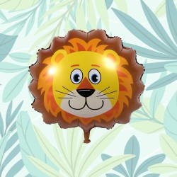 Zestaw balonów złota cyfra 80cm Zoo SAFARI Dżungla ZOO