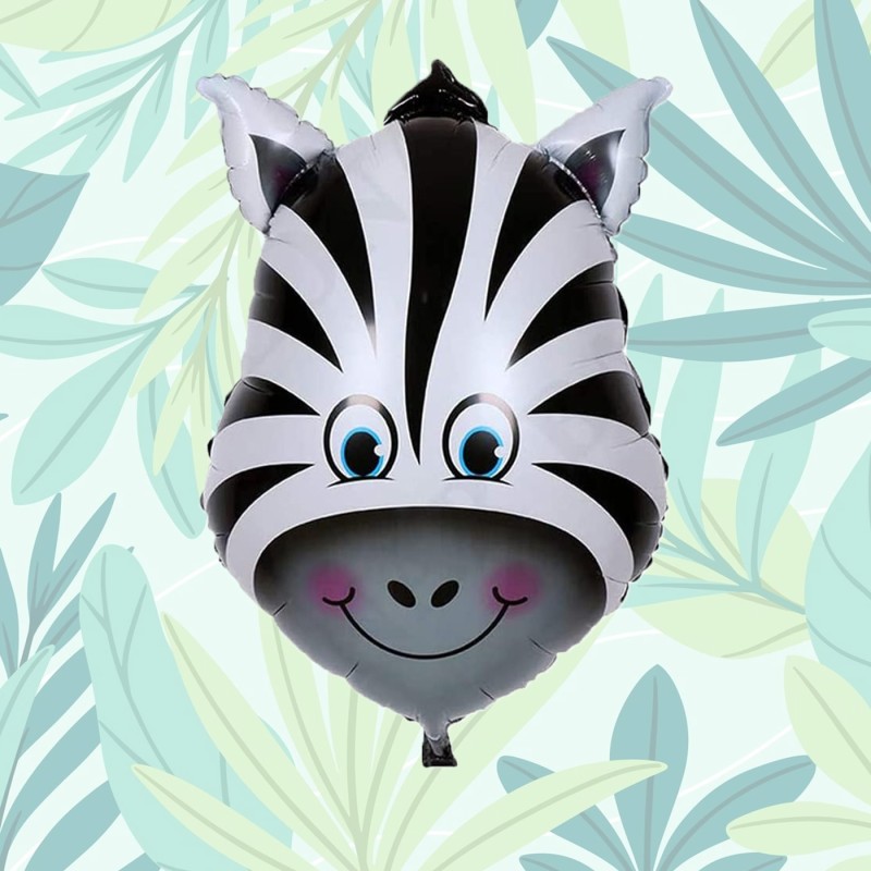 Zestaw balonów złota cyfra 80cm Zoo SAFARI Dżungla ZOO