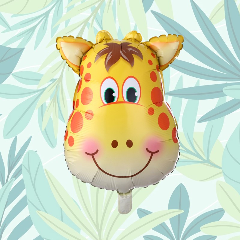 Zestaw balonów złota cyfra 80cm Zoo SAFARI Dżungla ZOO