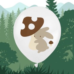 Balony Leśne Zwierzęta 9 sztuk 30 cm