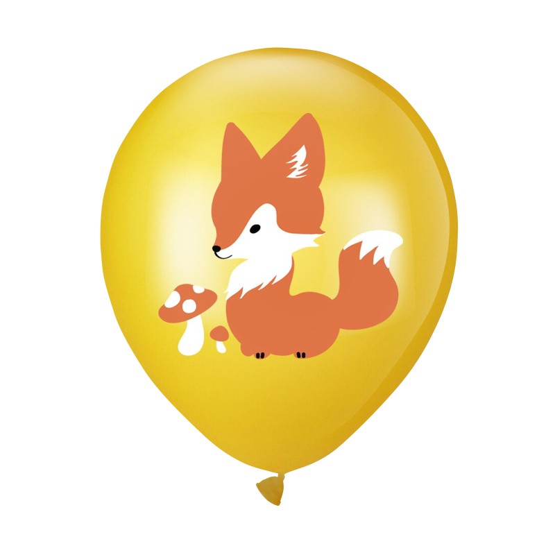 Balony Leśne Zwierzęta 9 sztuk 30 cm