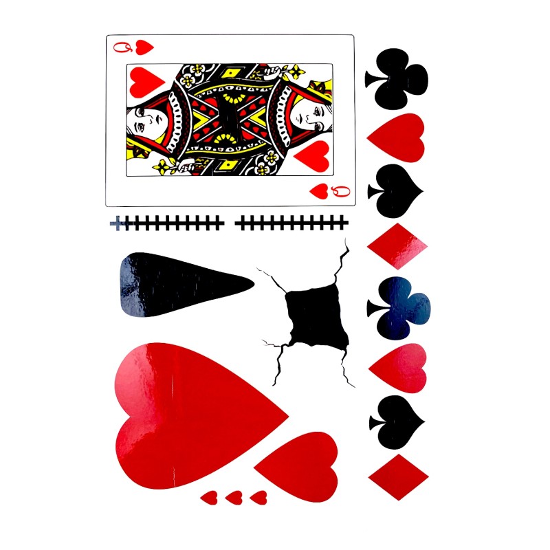 Tatuaż halloween horror poker Zombie