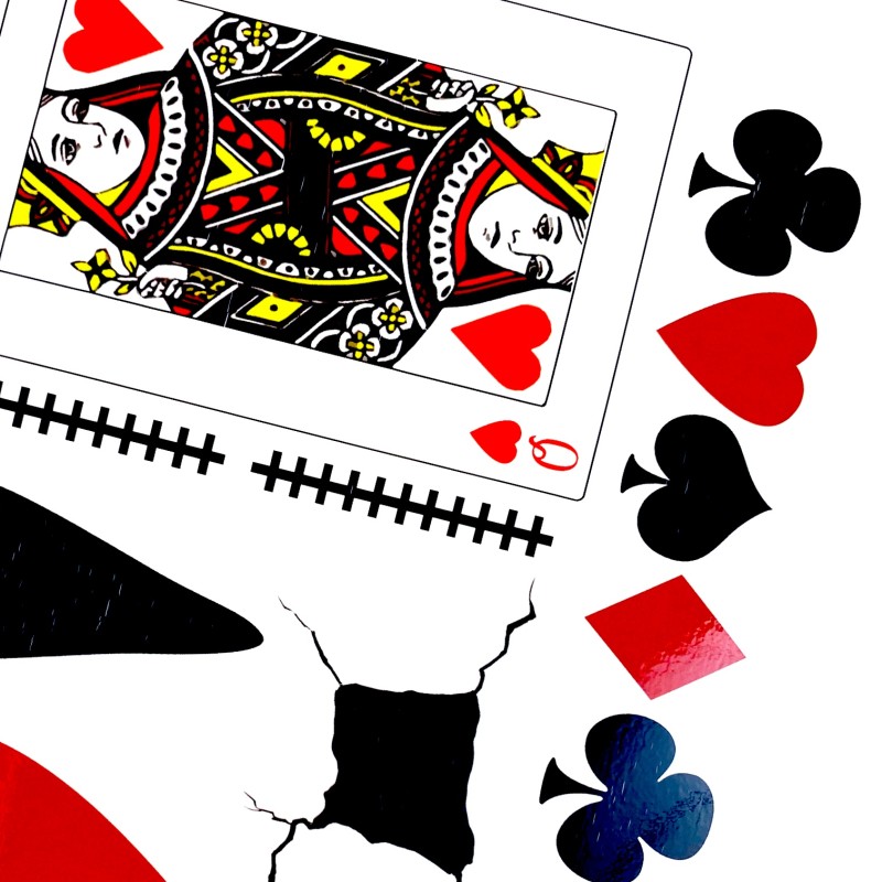 Tatuaż halloween horror poker Zombie