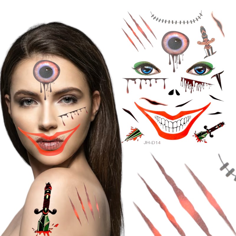 Tatuaż Makijaż Halloween TATOO Zombie