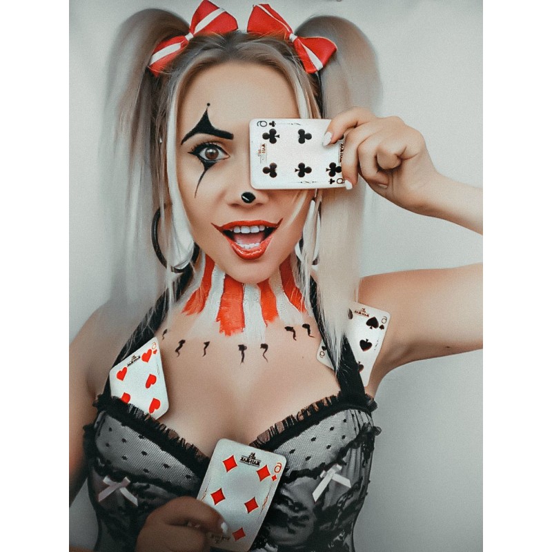 Tatuaż halloween horror poker Zombie