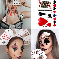 Tatuaż halloween horror poker Zombie