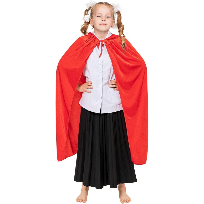 Peleryna Aksamitna dla dziecka z kapturem Mag Kapturek