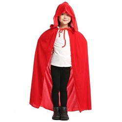 Peleryna Aksamitna dla dziecka z kapturem Mag Kapturek