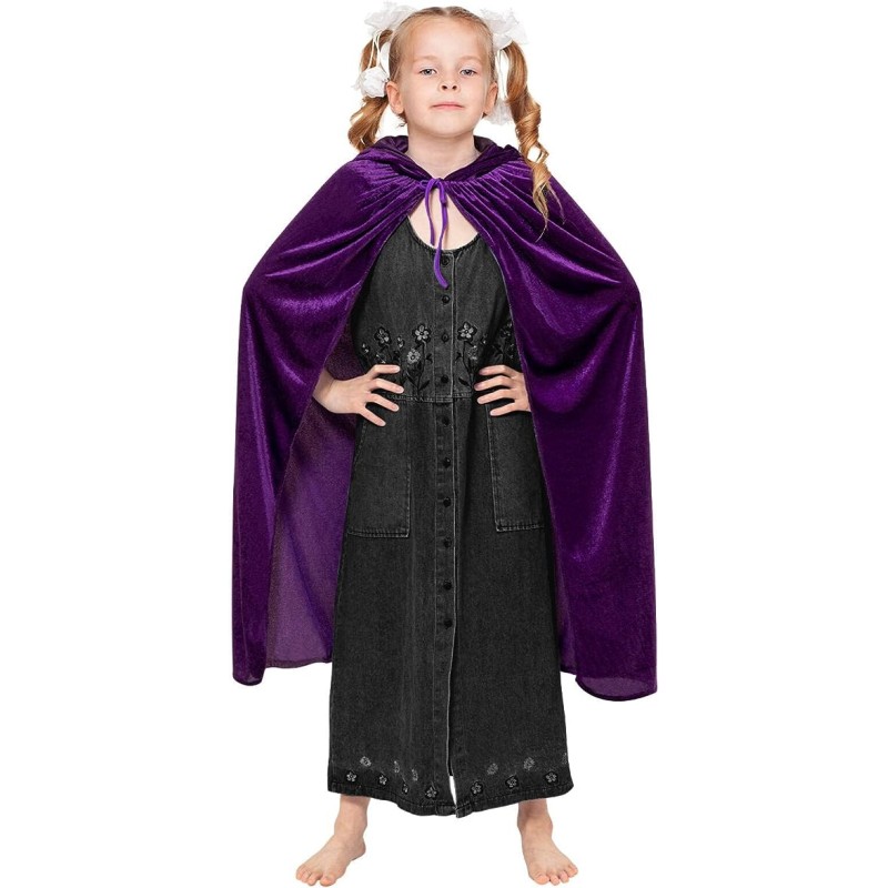 Peleryna Aksamitna dla dziecka z kapturem Mag Kapturek