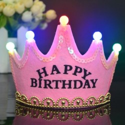 Korona Princess Happy Birthday LED