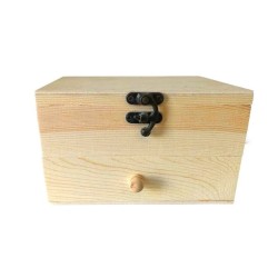 Duże pudełko drewniane z...