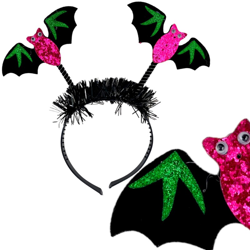 Opaska nietoperze różowe