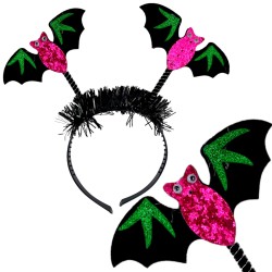 Opaska nietoperze różowe