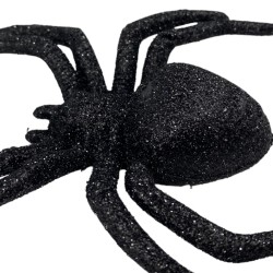 PAJĄKI Ozdoba Pająk brokatowy Dekoracja HALLOWEEN 3 szt.