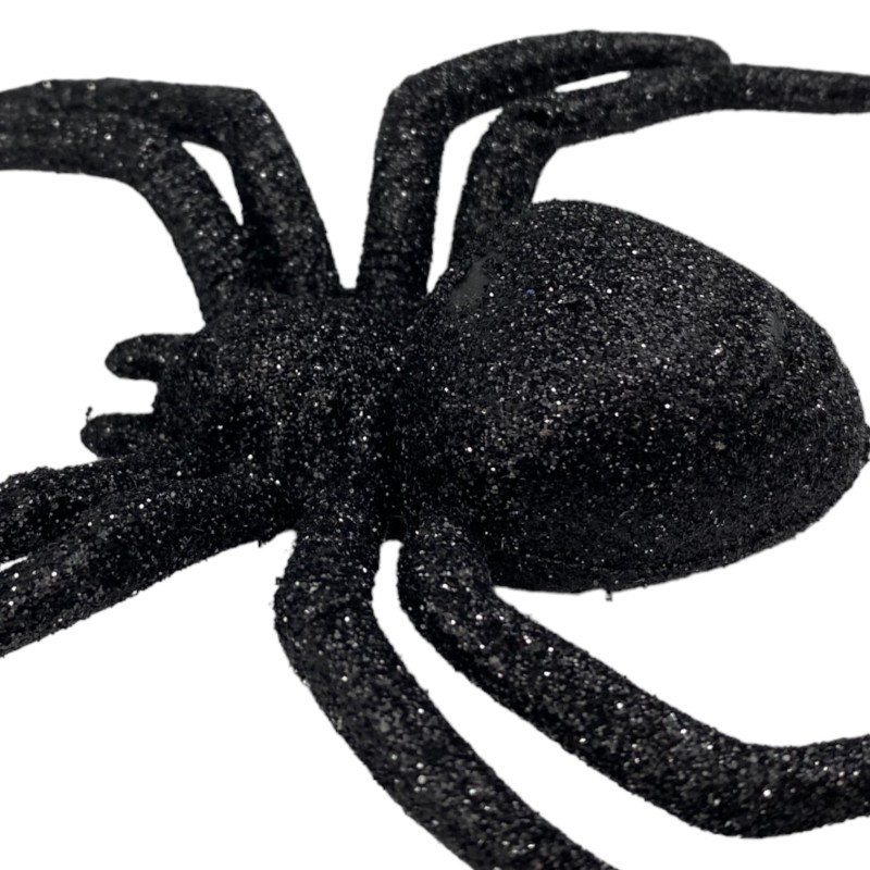 PAJĄKI Ozdoba Pająk brokatowy Dekoracja HALLOWEEN 3 szt.