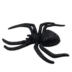 PAJĄKI Ozdoba Pająk brokatowy Dekoracja HALLOWEEN 3 szt.