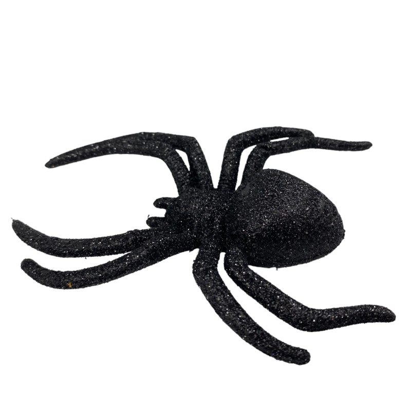 PAJĄKI Ozdoba Pająk brokatowy Dekoracja HALLOWEEN 3 szt.