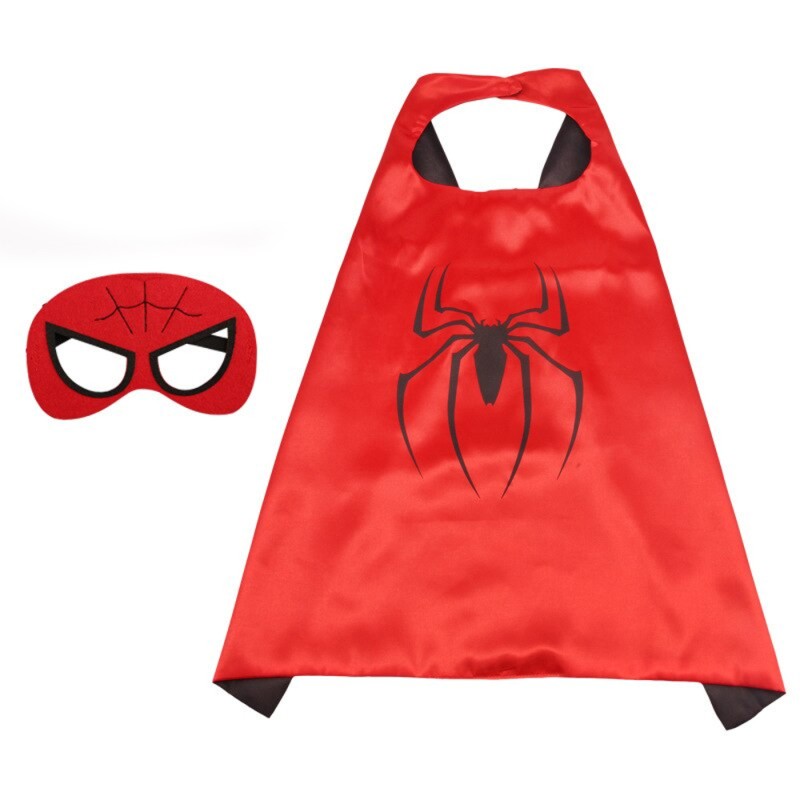 Spiderman maska peleryna strój
