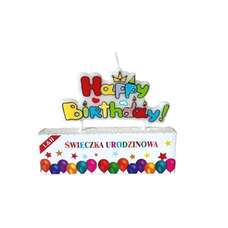 Świeczka Happy Birthday Mix