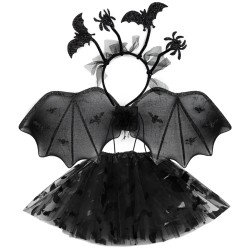 Kostium Czarownicy Pajęczarka nietoperz Halloween