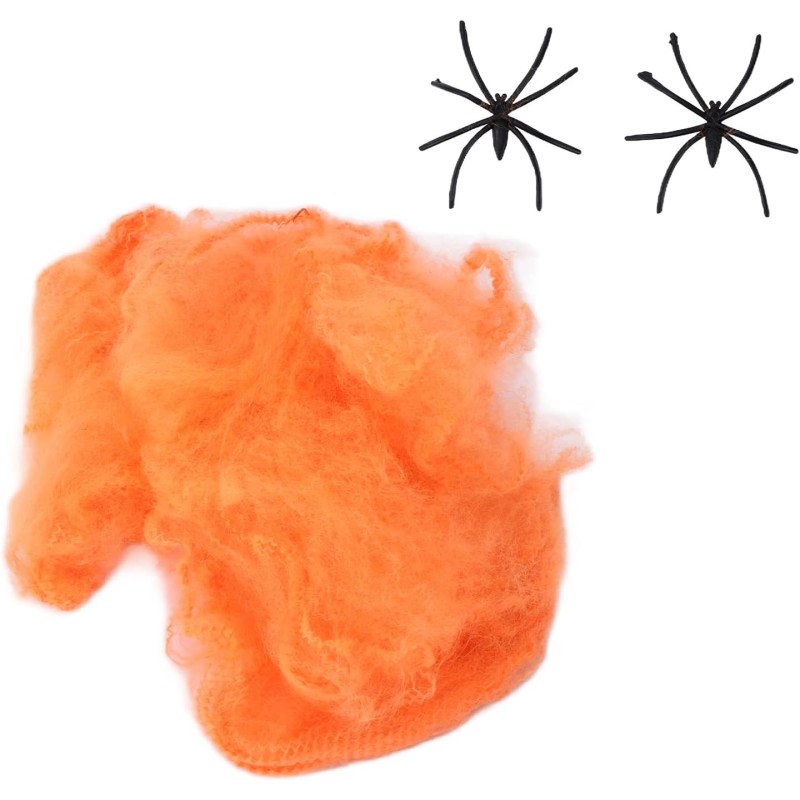 Pajęczyna halloween pomarańczowa
