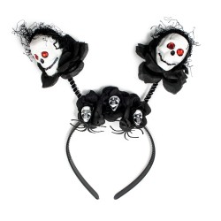 Zestaw halloween czaszki opaska tutu