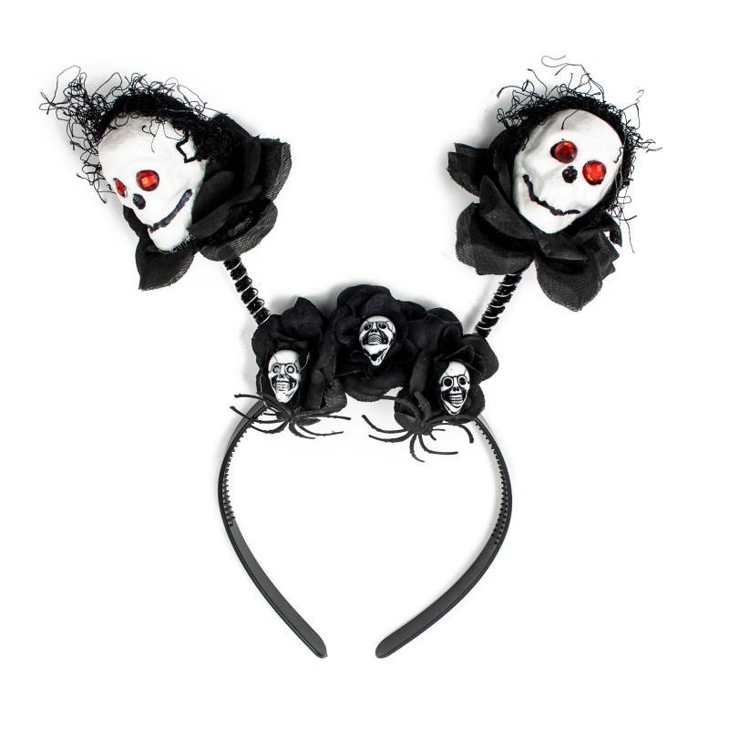 Zestaw halloween czaszki opaska tutu