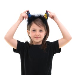 Opaska Halloween Rogi świecące 20x20cm