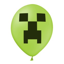 Balony dla gracza PIXEL 12 szt 12 cali kolorowe gamingowe