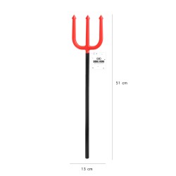 Widły diabła czerwono-czarne 13x51cm