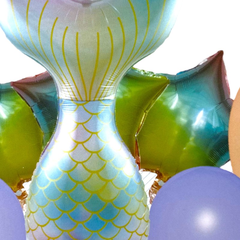 Zestaw balonów Syrenka balon ogon