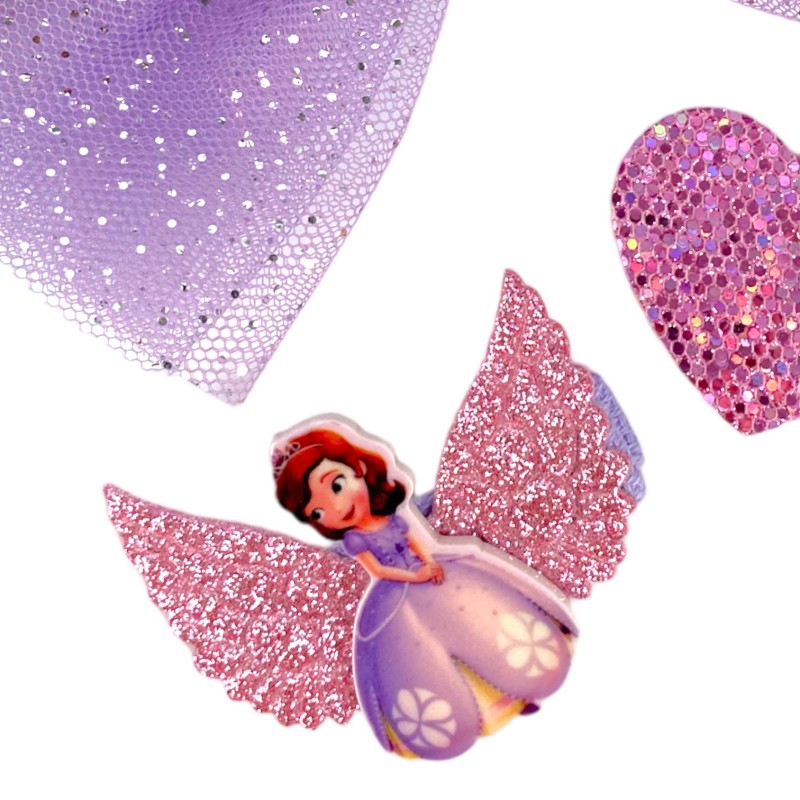 Zestaw ozdób spinki strój księżniczka Zosia