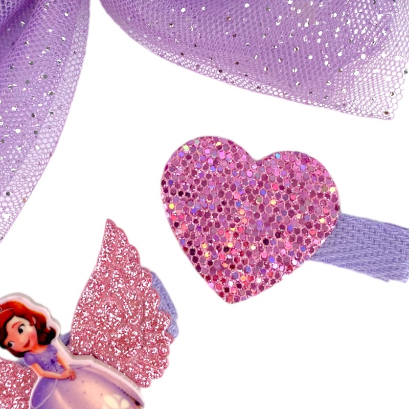 Zestaw ozdób spinki strój księżniczka Zosia