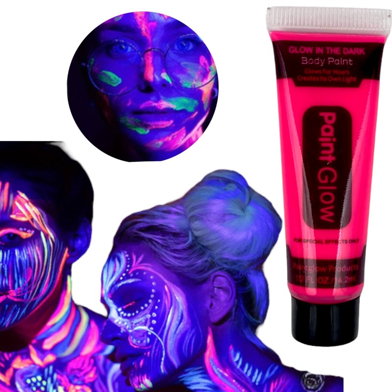 Farby fluo do ciała body painting glow in the dark