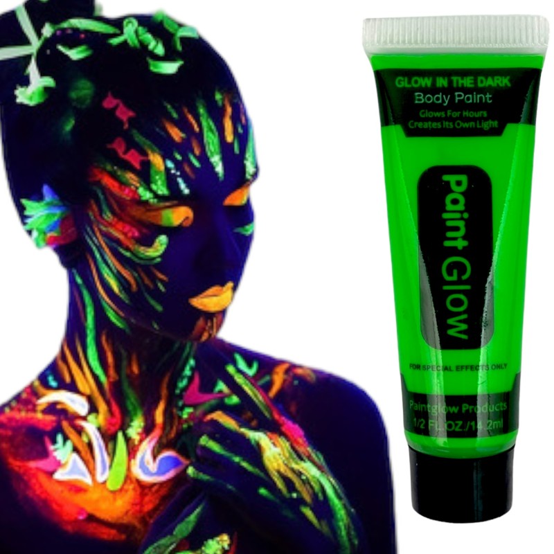 Farby fluo do ciała body painting glow in the dark