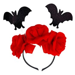 Strój Halloween kościotrup Nietoperze demoniczna meksykanka