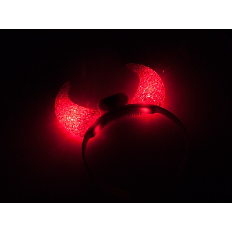 Świecąca opaska rogi diablica LED