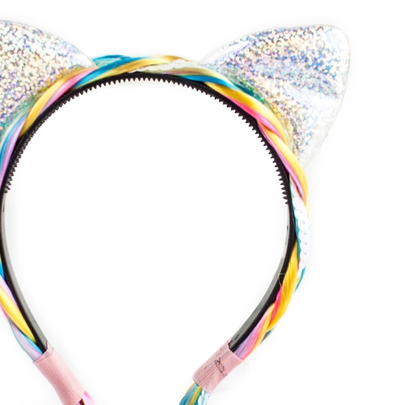 Opaska Kotek z włosami