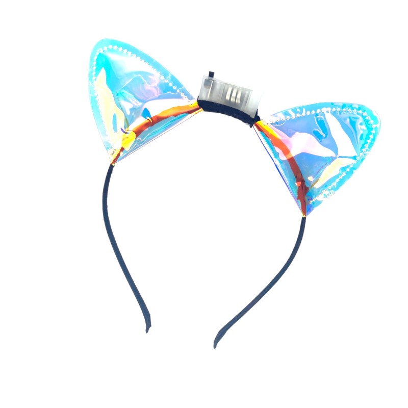 Opaska świecąca kocie uszy LED