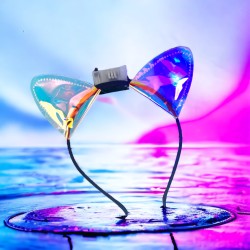 Opaska świecąca kocie uszy LED