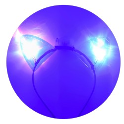 Opaska świecąca kocie uszy LED