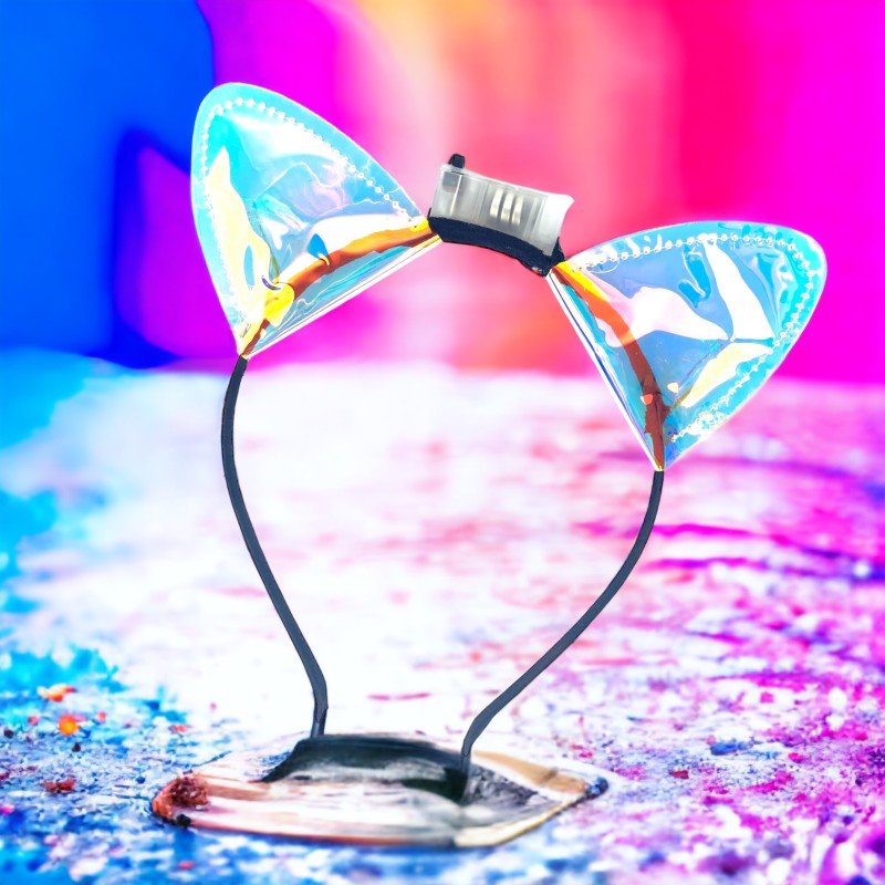 Opaska świecąca kocie uszy LED