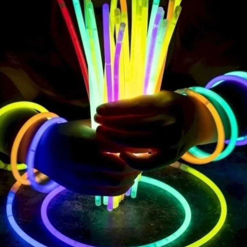 Bransoletki świecące GLOW 3 szt. fluorescencyjne patyczki