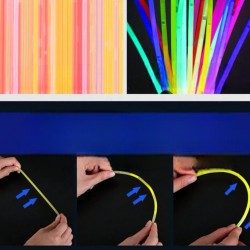 Bransoletki świecące GLOW 3 szt. fluorescencyjne patyczki