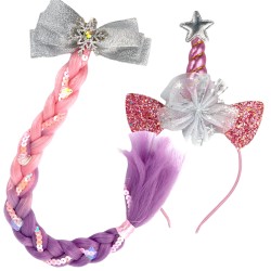 Akcesoria stroj jednorozec opaska włosy warkocz