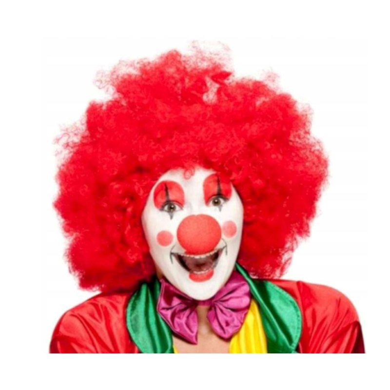 Nos czerwony Rudolf Mikołaj Święta Klaun