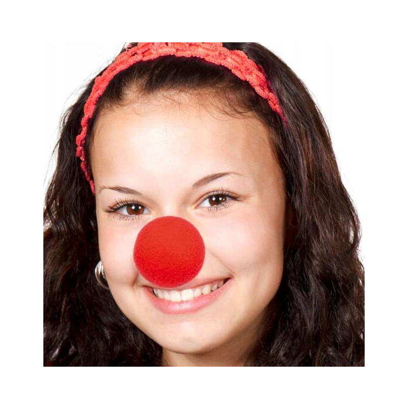 Nos czerwony Rudolf Mikołaj Święta Klaun