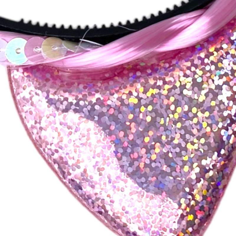 Opaska Kotek z włosami