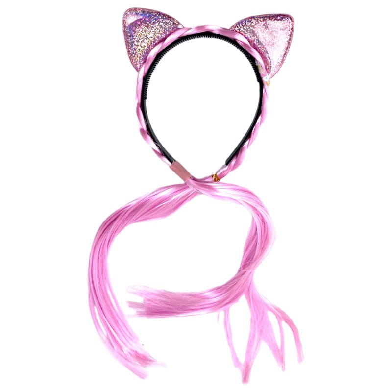 Opaska Kotek z włosami