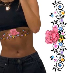 Tatuaż zmywalny wzór na ciało underboob tattoo